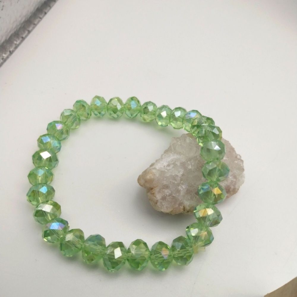 Green crystal gloss bracelet‎